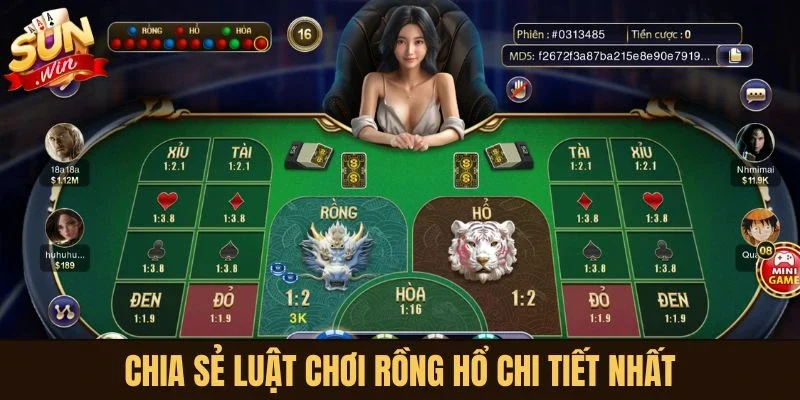 Chia sẻ luật chơi Rồng Hổ chi tiết nhất