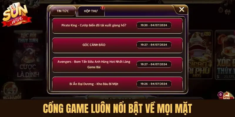 Cổng game luôn nổi bật về mọi mặt